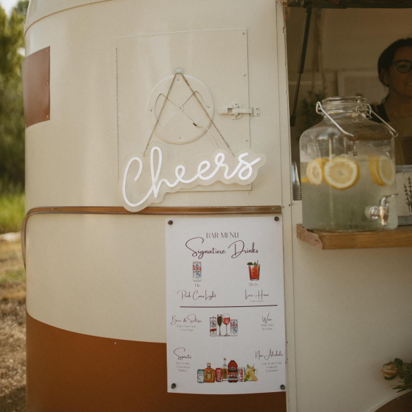 Photo of the inside of the Wandering Jade Mobile Bar